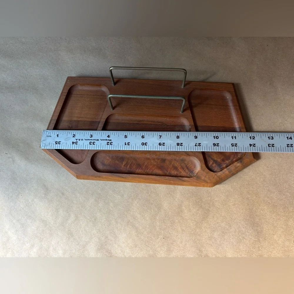 Vintage Wooden dresser butler with Metal details